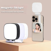 Magnetic Selfie Light with Mirror – 360° LED Fill Light