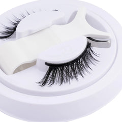 Handmade Magnetic Eyelashes & Tweezers Set - Fluffy Faux Mink