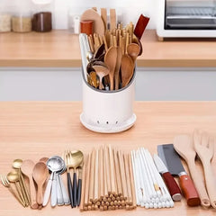 Countertop Cutlery & Tableware Caddy for Spoons, Forks, Knives, & Chopsticks