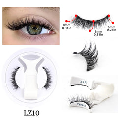 Handmade Magnetic Eyelashes & Tweezers Set - Fluffy Faux Mink