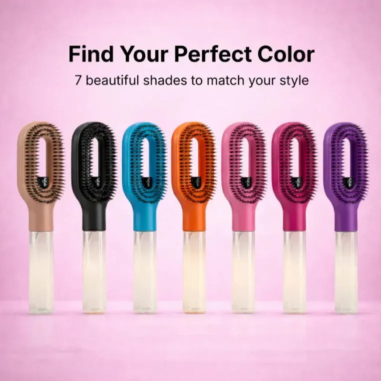 Water spray hair brush
