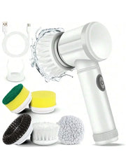 Electric Spin Scrubber – Cordless Cleaning Brush | 5 Heads