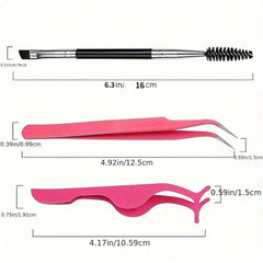 3pc Professional Eyelash Extension & Lash Lift Tool Kit