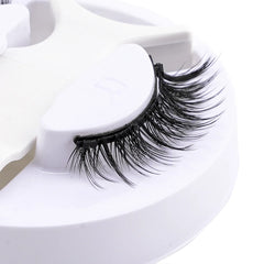 Handmade Magnetic Eyelashes & Tweezers Set - Fluffy Faux Mink