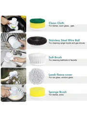 Electric Spin Scrubber – Cordless Cleaning Brush | 5 Heads