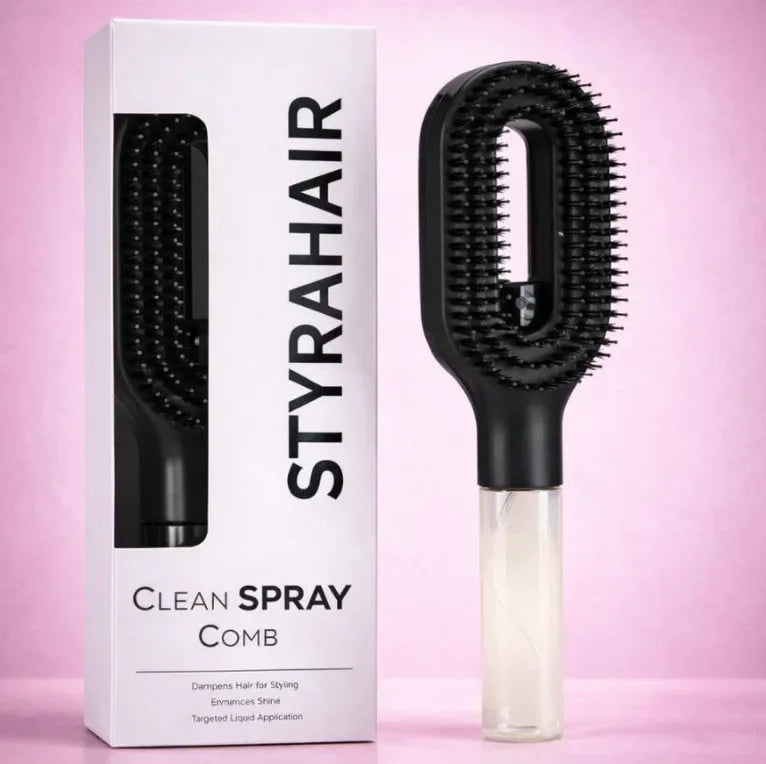 Water spray hair brush, lack colour