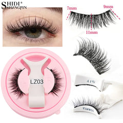 Handmade Magnetic Eyelashes & Tweezers Set - Fluffy Faux Mink