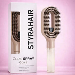 Hair Brush with Water Spray