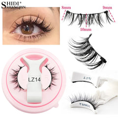 Handmade Magnetic Eyelashes & Tweezers Set - Fluffy Faux Mink