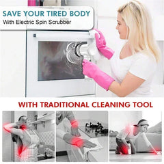 Electric Spin Scrubber – Cordless Cleaning Brush | 5 Heads
