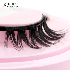Handmade Magnetic Eyelashes & Tweezers Set - Fluffy Faux Mink