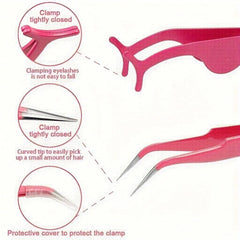 3pc Professional Eyelash Extension & Lash Lift Tool Kit