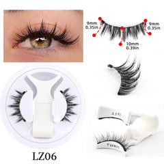 Handmade Magnetic Eyelashes & Tweezers Set - Fluffy Faux Mink