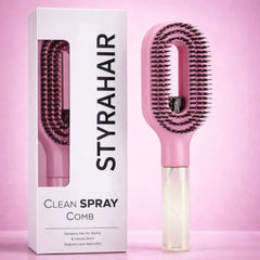 Hair Brush with Water Spray