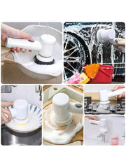 Electric Spin Scrubber – Cordless Cleaning Brush | 5 Heads