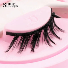 Handmade Magnetic Eyelashes & Tweezers Set - Fluffy Faux Mink