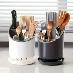 Countertop Cutlery & Tableware Caddy for Spoons, Forks, Knives, & Chopsticks