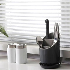 Countertop Cutlery & Tableware Caddy for Spoons, Forks, Knives, & Chopsticks