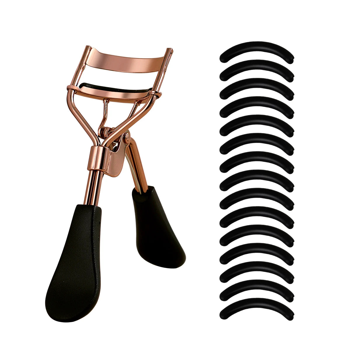 Eyelash Curler with 15 Silicone Pads