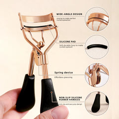 Eyelash Curler with 15 Silicone Pads