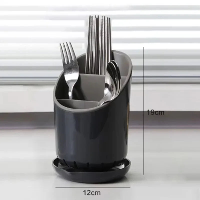 Countertop Cutlery & Tableware Caddy for Spoons, Forks, Knives, & Chopsticks