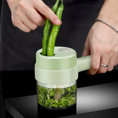 4-in-1 Electric Vegetable Chopper & Garlic Masher